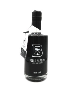Licor café eco Bello Blanco. Botella.