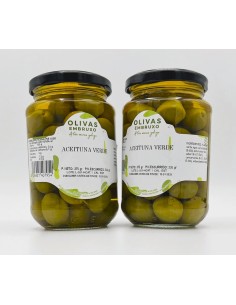 Olivas Embruxo. Aceituna verde. Foto frontal 2