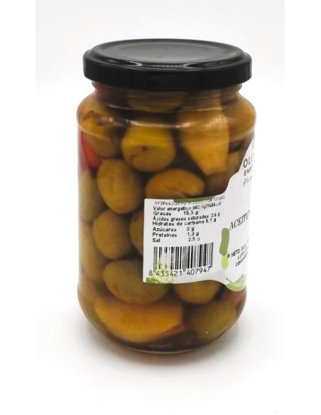 Olivas Embruxo. Aceituna verde valor nutricional.