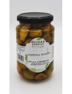 Olivas Embruxo. Aceitunas Picantes. Valor nutricional.