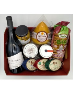 Cesta regalo Gourmet. Productos gallegos.
