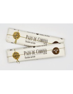 Tableta de chocolate con leche Pazo de Coruxo.